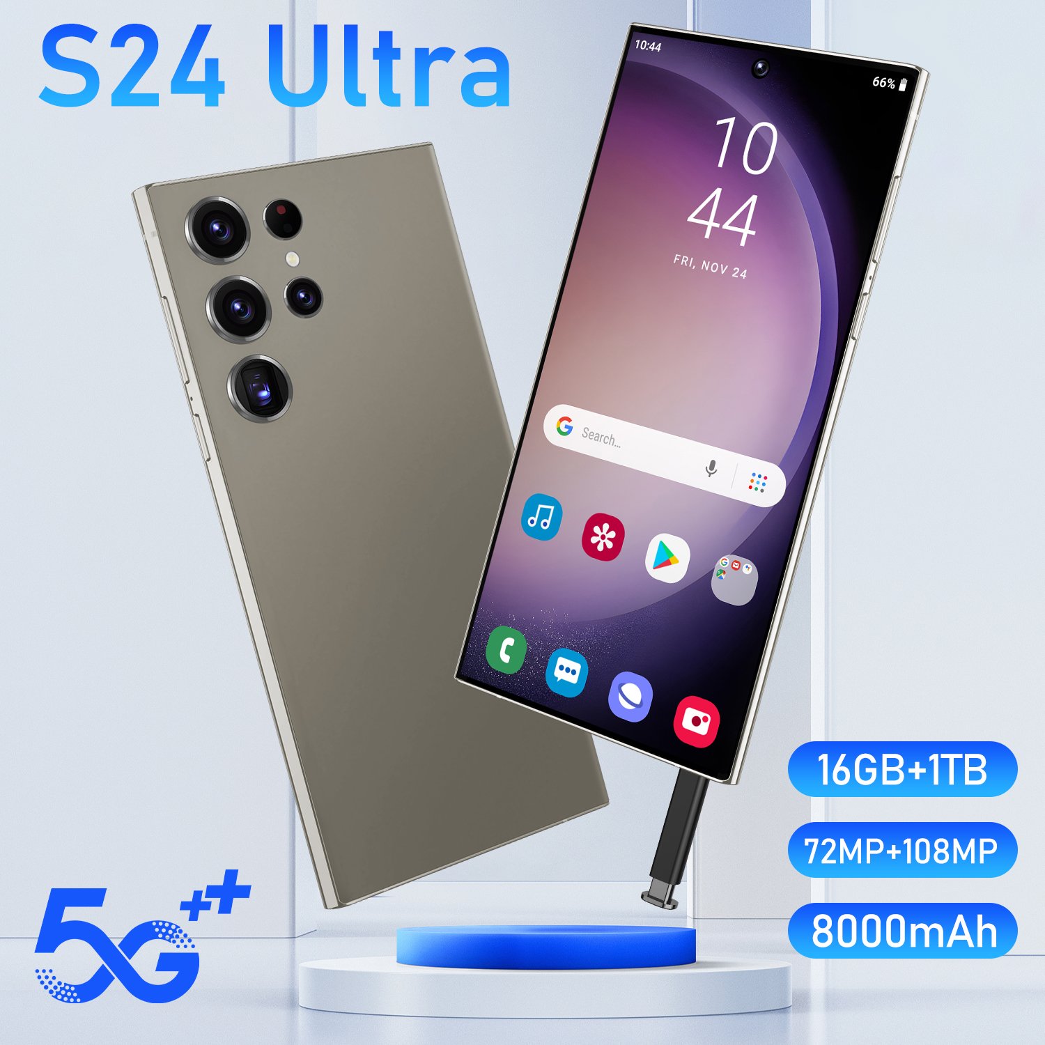 Original 5G Smartphone S24 Ultra 7.3 inch Big Screen 12GB+1TB Smartphone Android 13 FOR Brand New Clone S24 Ultra