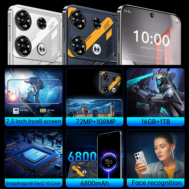 GT10 Pro Wholesale Price OEM Telephone Portable Cheap Cell Phones Mobile Phone Low Price Android 5G Smartphone