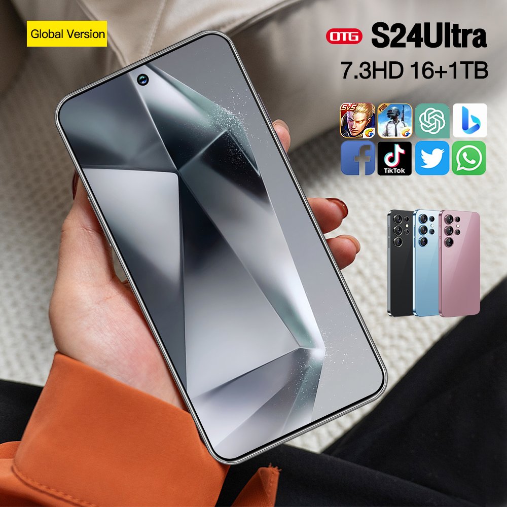 2024 New S24 Ultra 16GB+1TB 5G Smartphone Android 13.0 Mobilephones Original S24 Ultra 5g Phone 7.3 Inch Cellphone