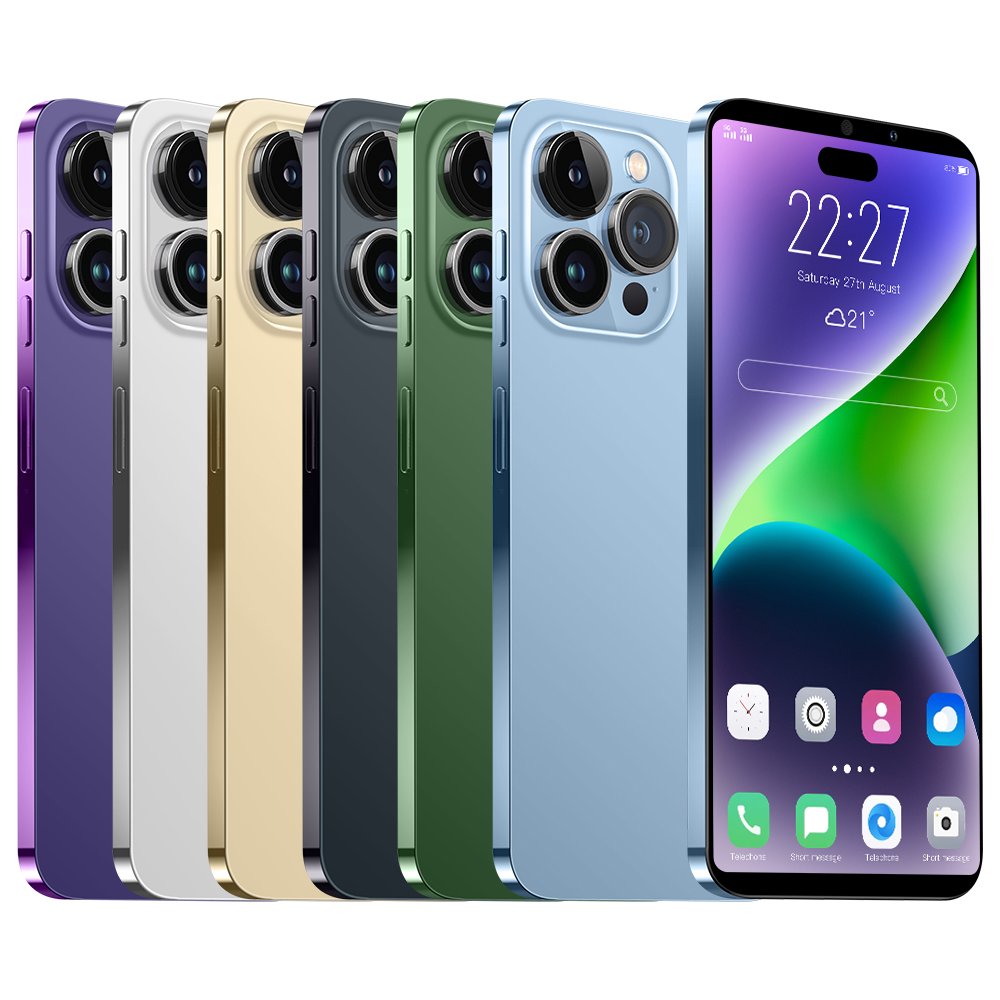15 Pro Max 7.3inch Android 16gb+1TB Mobile Cell Phone Android 13 Smartphone Unlocked Mobile Phones For I15