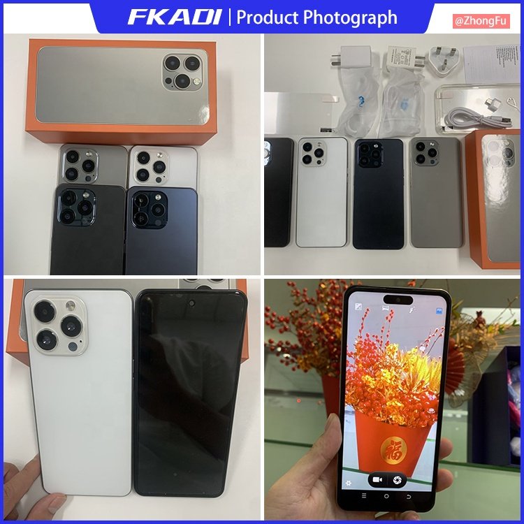 Own Brand Original i For Phone 15 Pro Max 5G Smartphone Cell Phone Smartphone i15 i13 Android Feature Gaming Mobile Phones