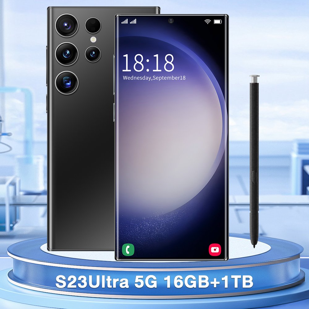 Best Selling 5g smartphone cash on delivery S23 Ultra 7.3 Inch16gb +1tb Android rugged smartphone 3g & 4g de smartphones