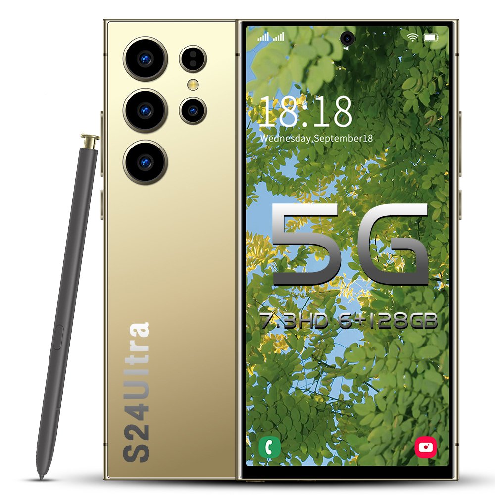 best selling S-Pen android phone 6+128G Galaxy S24 Ultra smartphone 7.3inch telephone Fast Charging Unlock 4G WIFI S23 S24