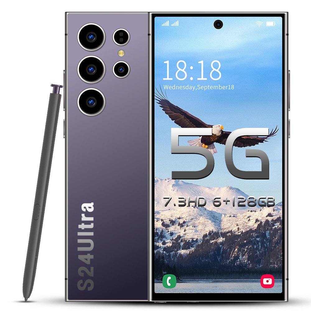 best selling S-Pen android phone 6+128G Galaxy S24 Ultra smartphone 7.3inch telephone Fast Charging Unlock 4G WIFI S23 S24