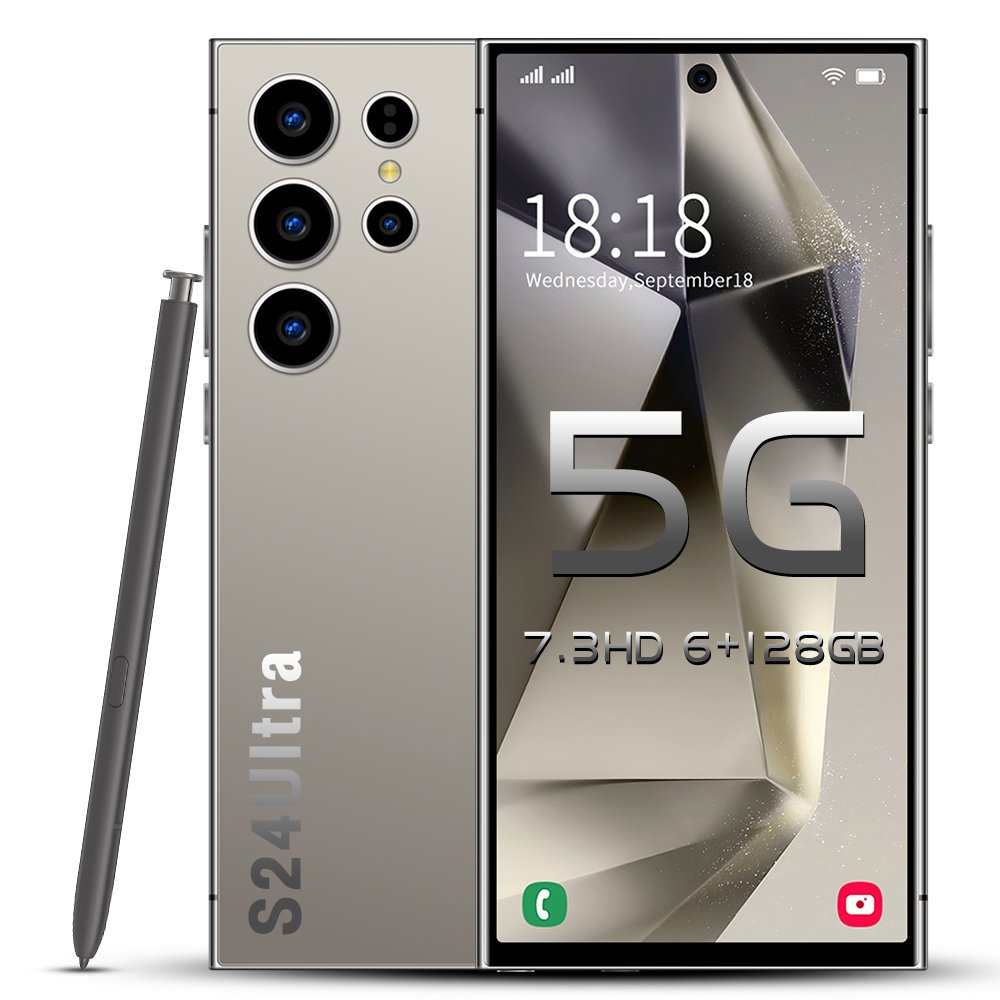best selling S-Pen android phone 6+128G Galaxy S24 Ultra smartphone 7.3inch telephone Fast Charging Unlock 4G WIFI S23 S24