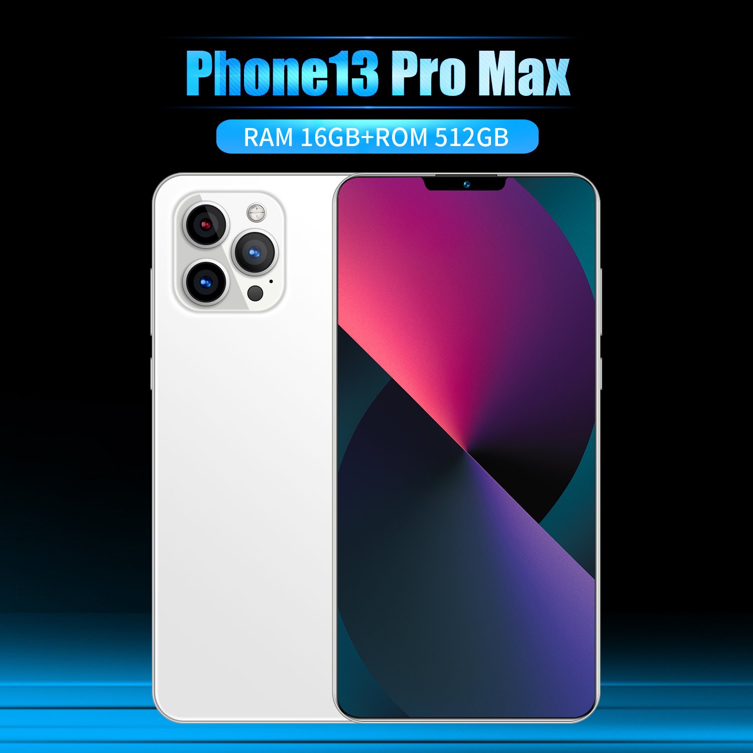 hot Original 6.7 Inch 16g+512GB 5G Phone 13 5g smartphone Unlocked celulares Mobile Phone Dual Sim