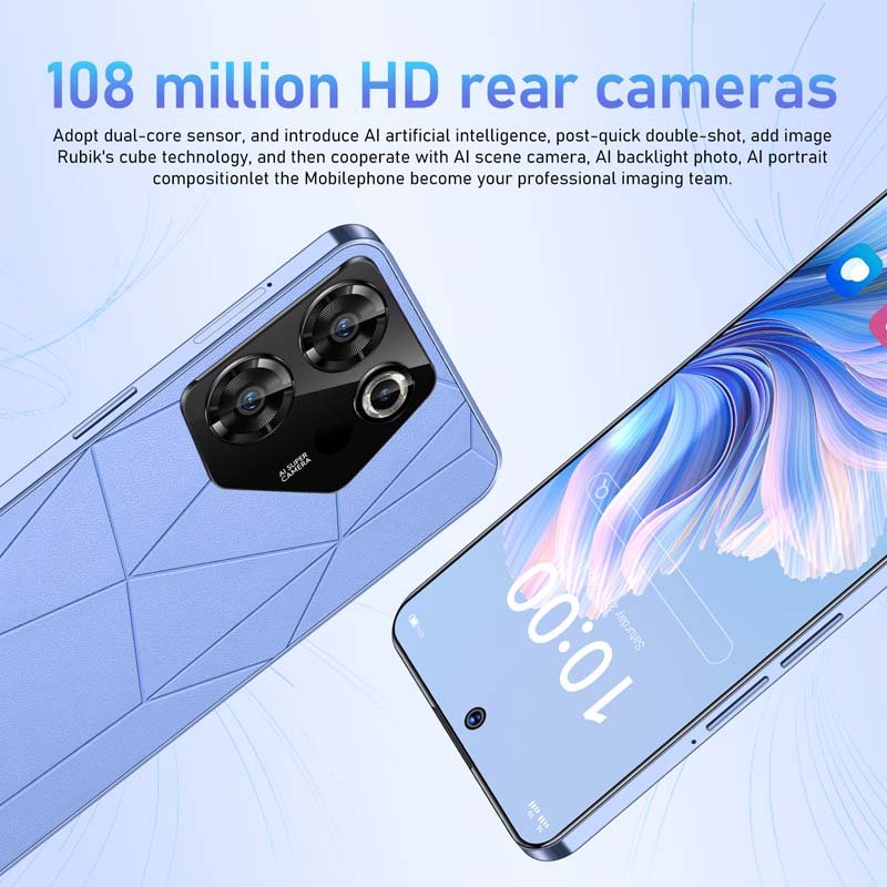 5G Cheap Telephone Smart Mobile Telephone in Bulk Android OEM 6.6inch Smartphone Unlocked Low Price Cell Phones Wholesale