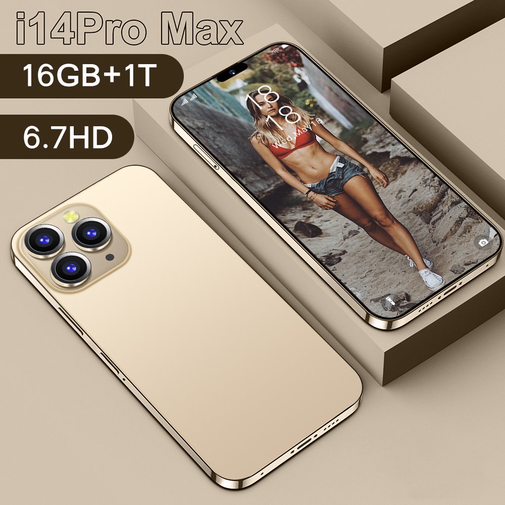 Global Version i14 Phone 8G+256G 6.7Inch 5g Smartphones Unlocked Cell Gaming Phones Dual SIM Card Mobile Phones