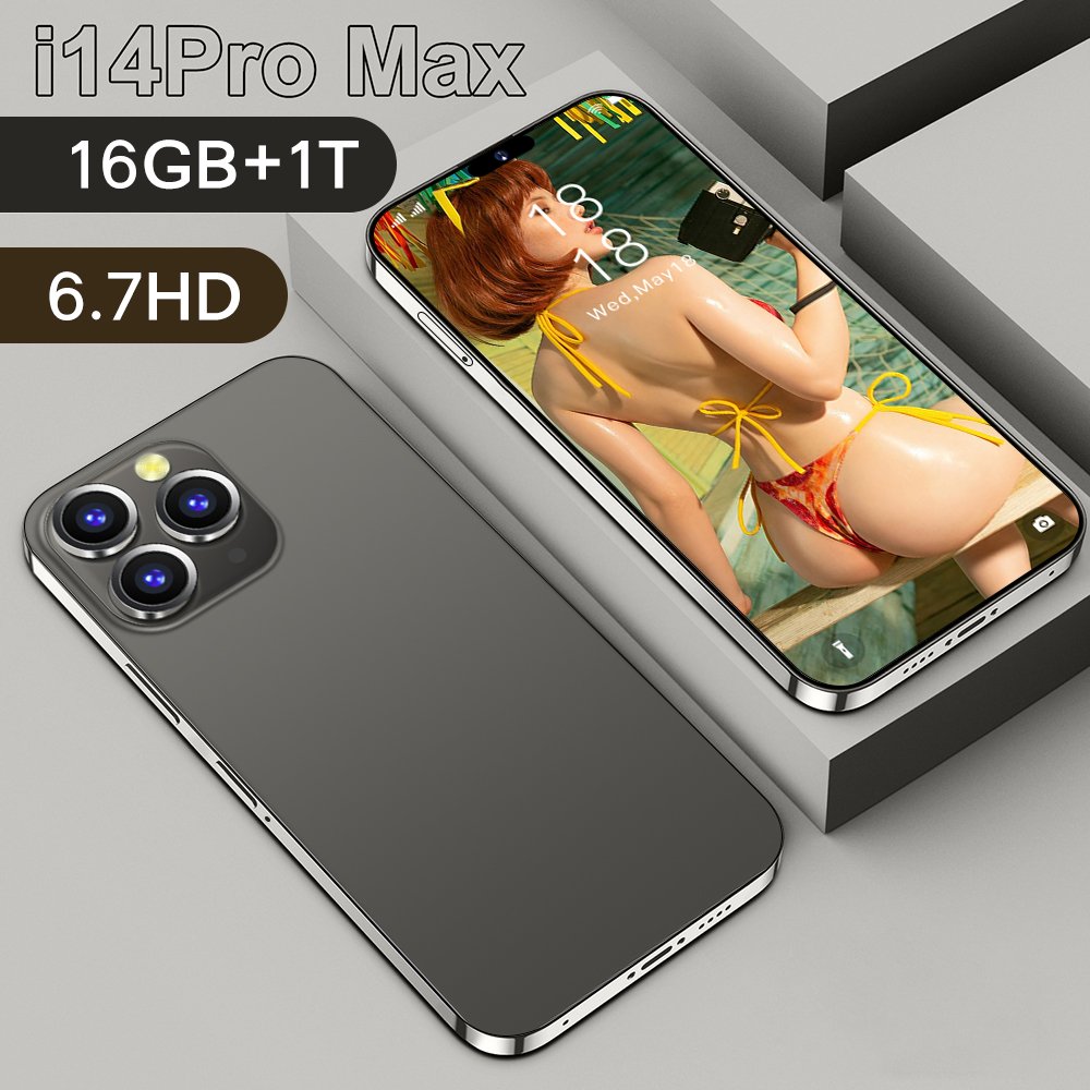 Global Version i14 Phone 8G+256G 6.7Inch 5g Smartphones Unlocked Cell Gaming Phones Dual SIM Card Mobile Phones