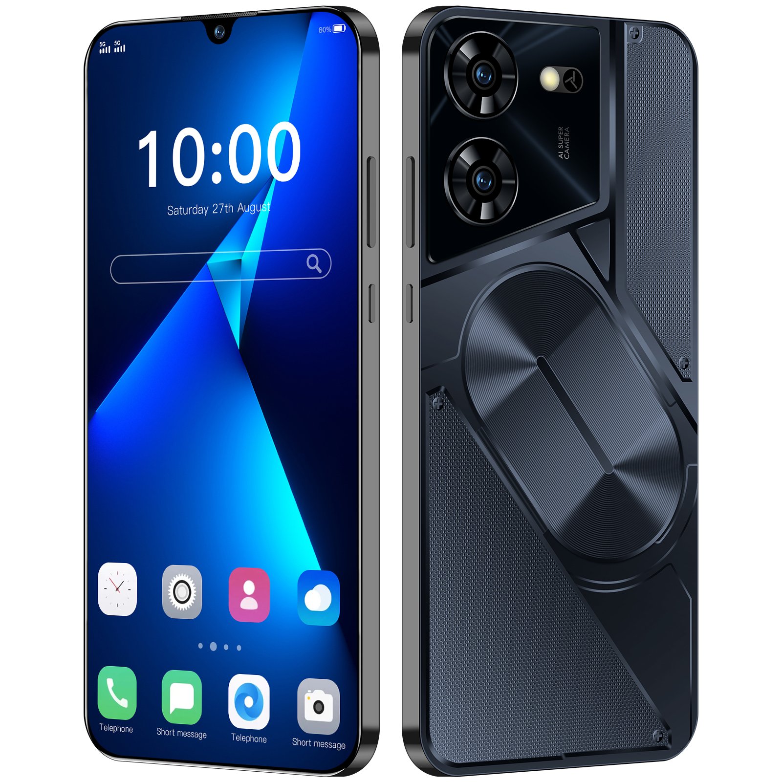 Original 16GB+1TB Memory POVA 5 PRO 7.3 Inch smart phone Unlock Android13.0 Smart Phone 5G Smartphone