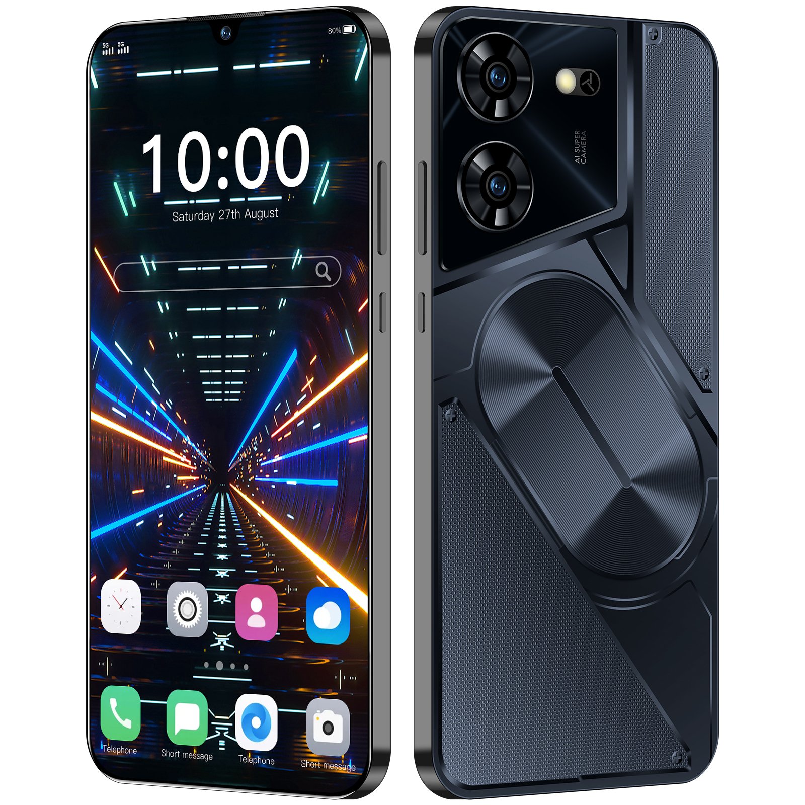 Original 16GB+1TB Memory POVA 5 PRO 7.3 Inch smart phone Unlock Android13.0 Smart Phone 5G Smartphone