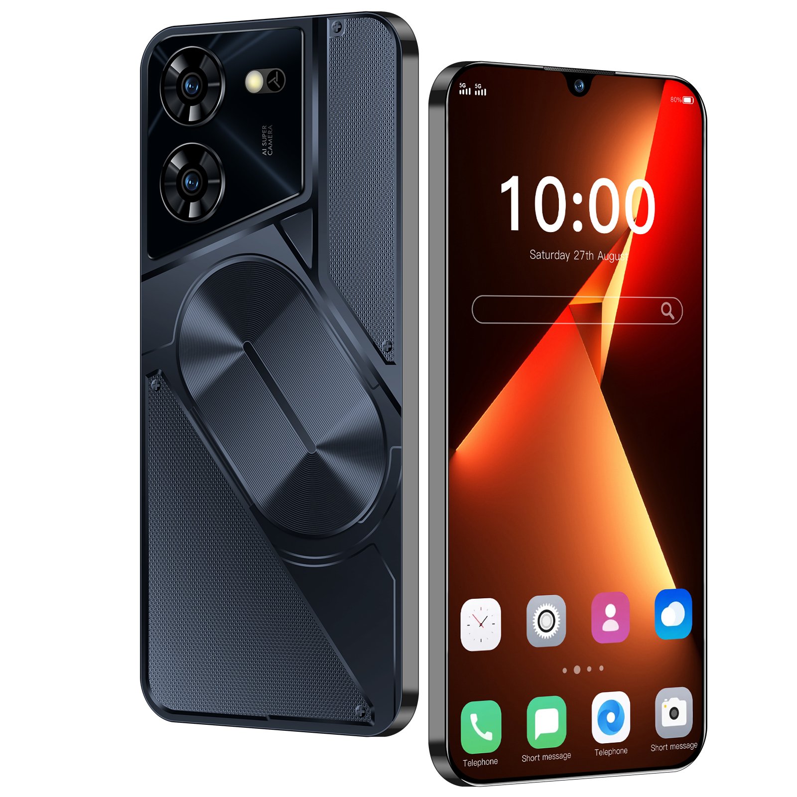 Original 16GB+1TB Memory POVA 5 PRO 7.3 Inch smart phone Unlock Android13.0 Smart Phone 5G Smartphone