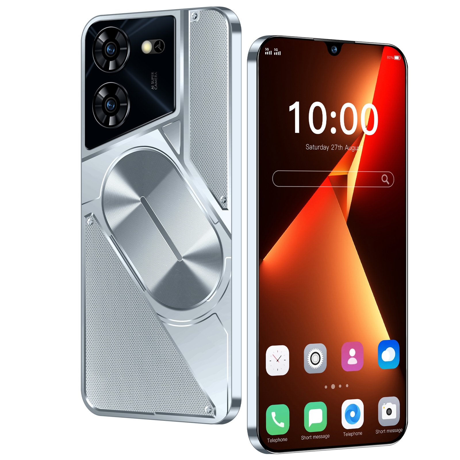 Original 16GB+1TB Memory POVA 5 PRO 7.3 Inch smart phone Unlock Android13.0 Smart Phone 5G Smartphone