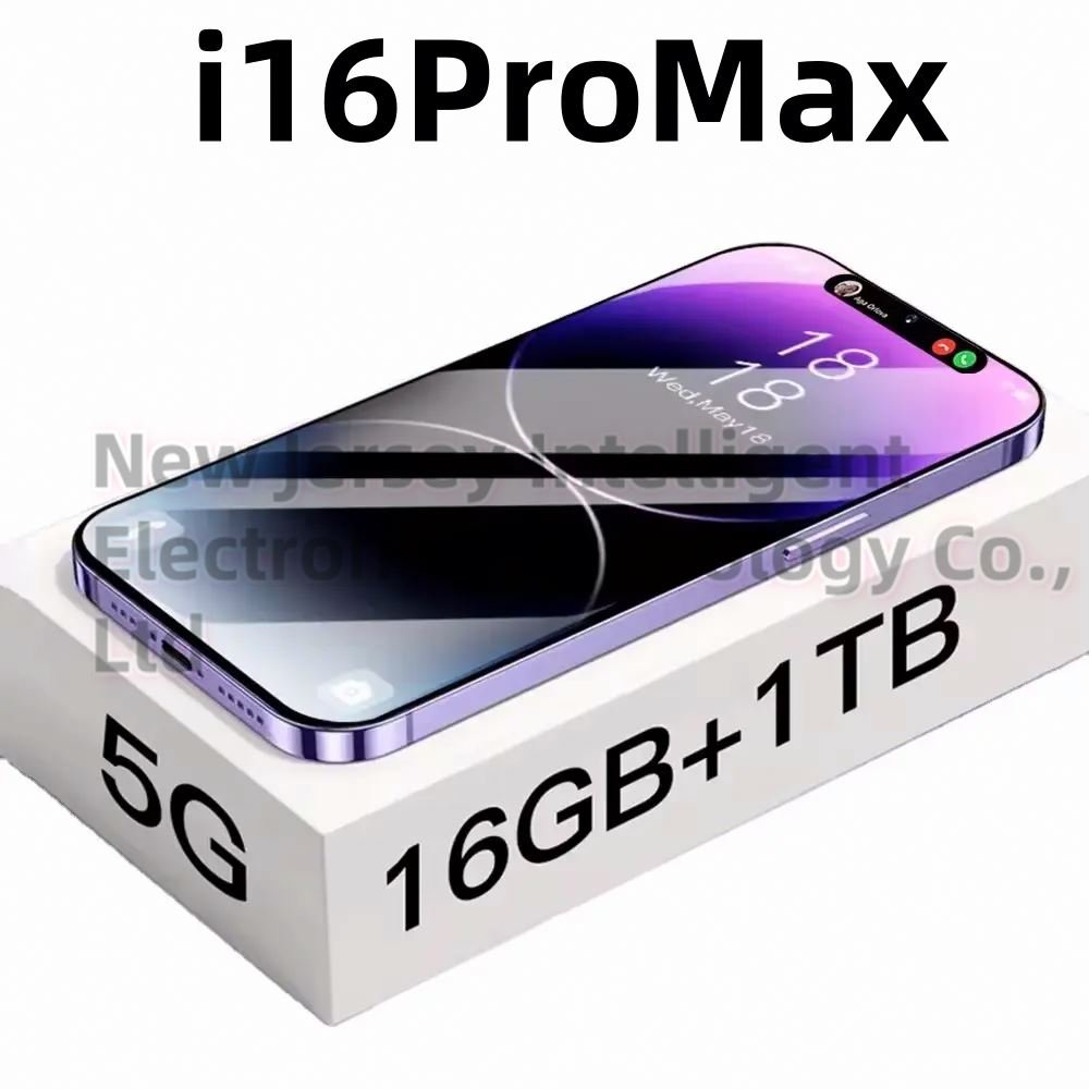 Best Sell original i 16 phone 16 pro max 6.7 inch 12GB+512GB cell Phones Have logo Dual sim mobile phone