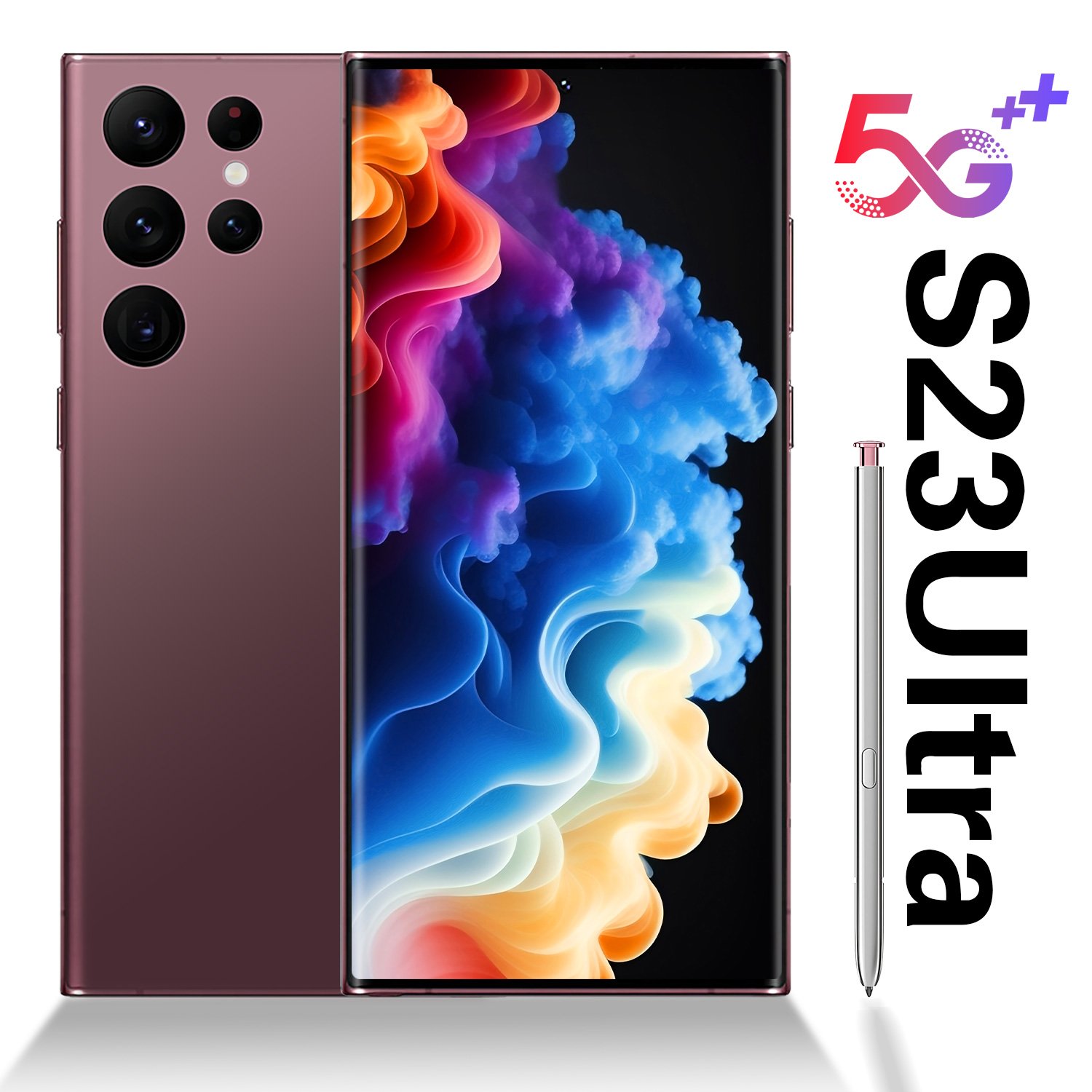 Wholesale S23 Ultra 7.3-inch 7800mAh 16GB+1TB 5G smartphone 10 core ultra high speed smartphone facial unlock with touch pen