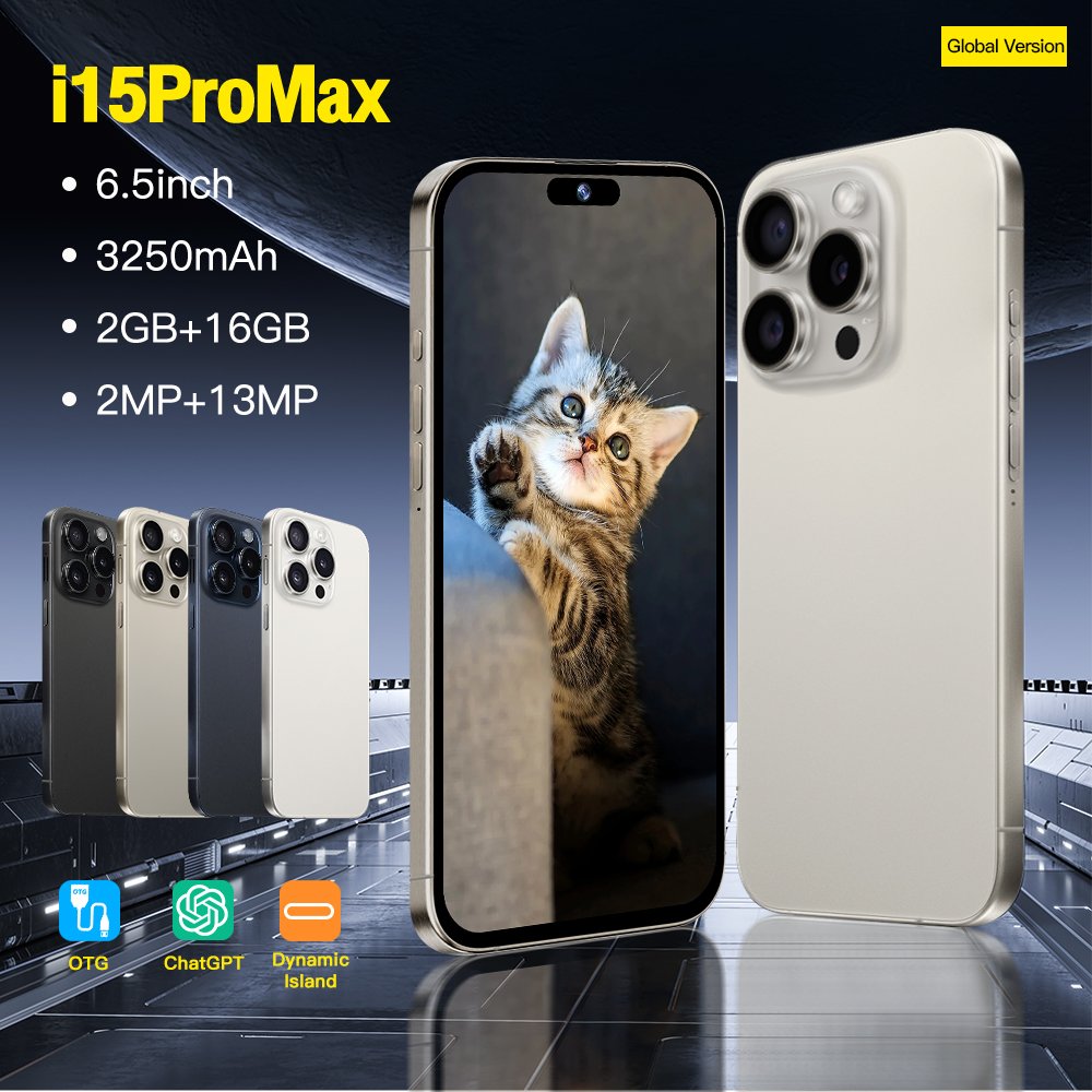 Slimoro Original 5G Smartphone i For Phone 15 Pro Max Telefone Cell Phone Smartphone i15 i14 Android Feature Gaming Mobile Phone