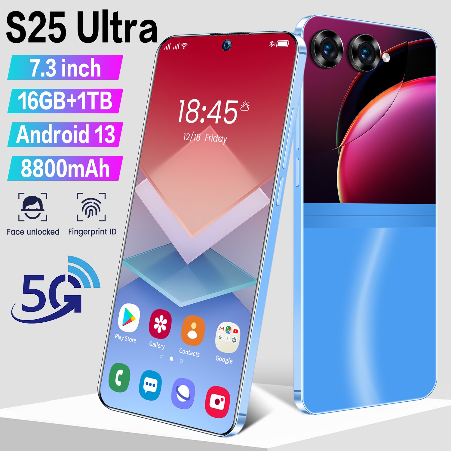 S25 Ultra+ Unlocked Cheap High Quality 16+1024G Mobile Phones LED Smart Phone Smartphone 5g Oem S25 Ultra 5g Phone Eu Warehouse
