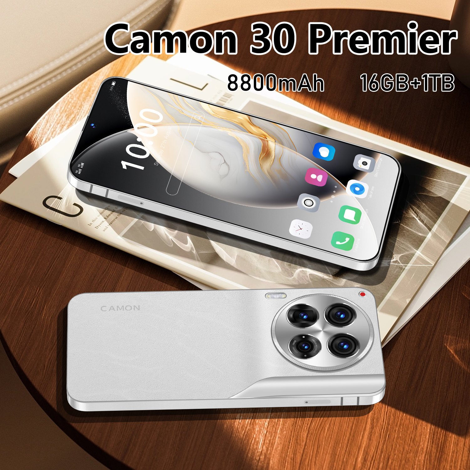 Factory Price 7.3 inch Android Mobile phone16GB RAM/1TB ROM 6800mAh Battery Dual SIM Standby MTK Processor smartphone