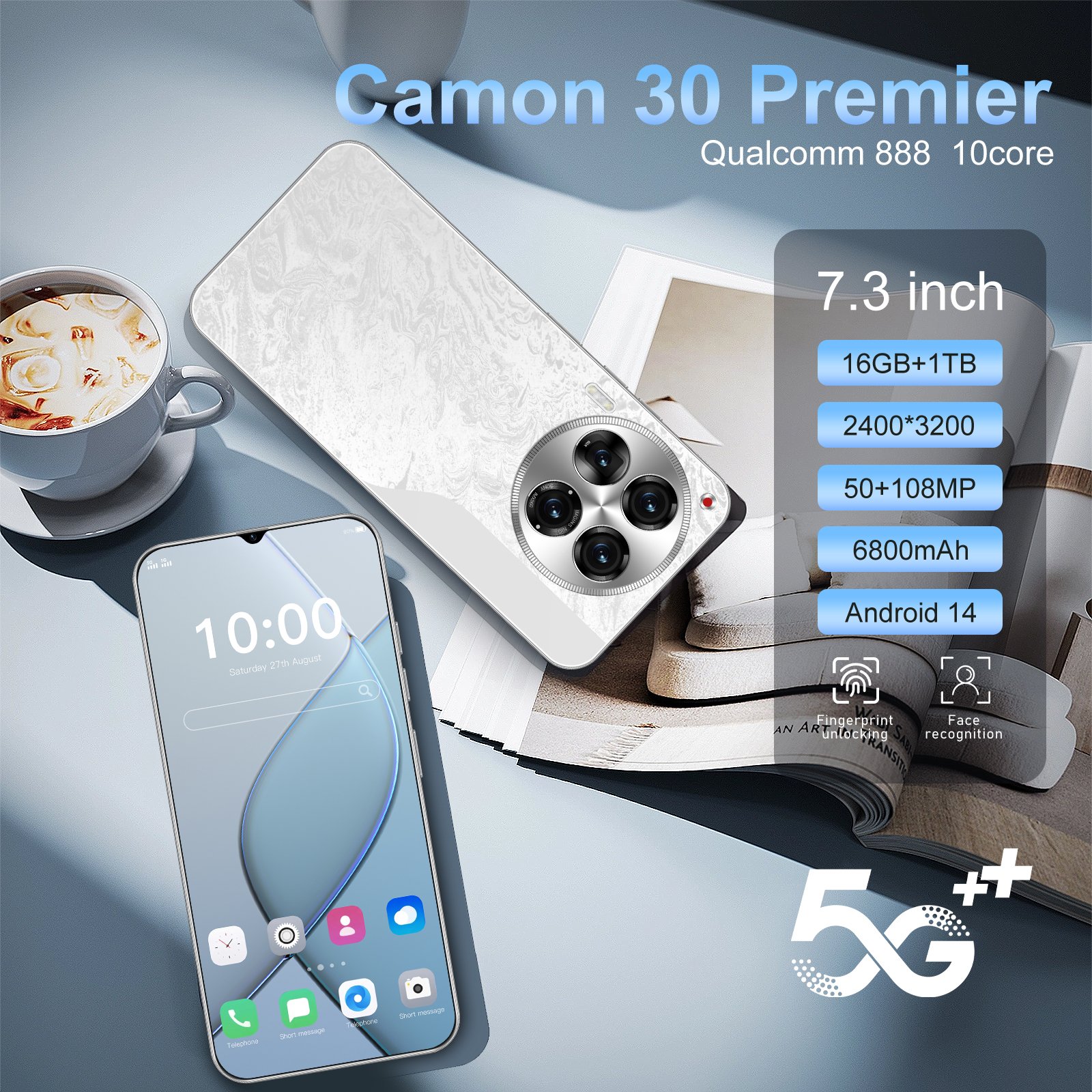 OEM Camon 30 Premier 5G-smartphones with dual SIM dual standby Android 5G mobile phones