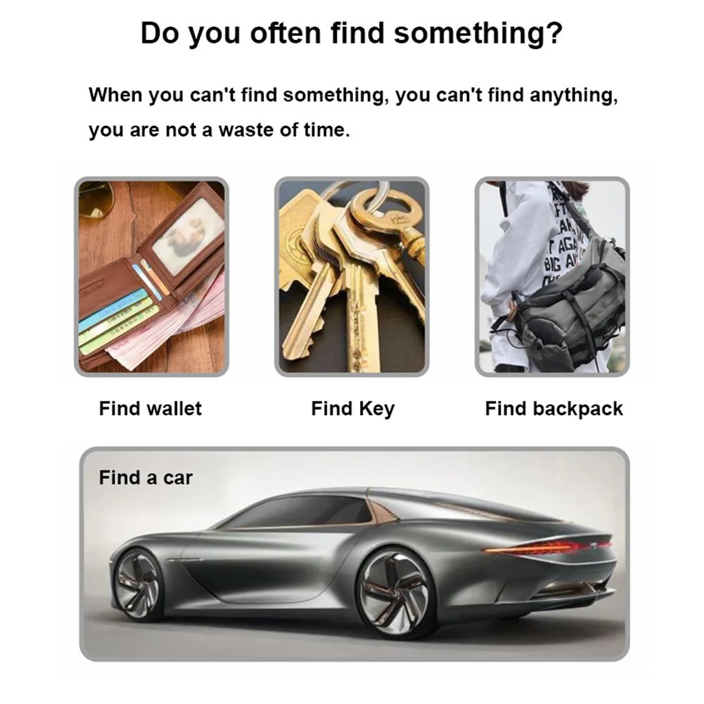 Popular New Portable Real Time Tracking Device for Apple Mini Locator Smart Finder for Car Pet Find My Tag Anti-Lost GPS Tracker
