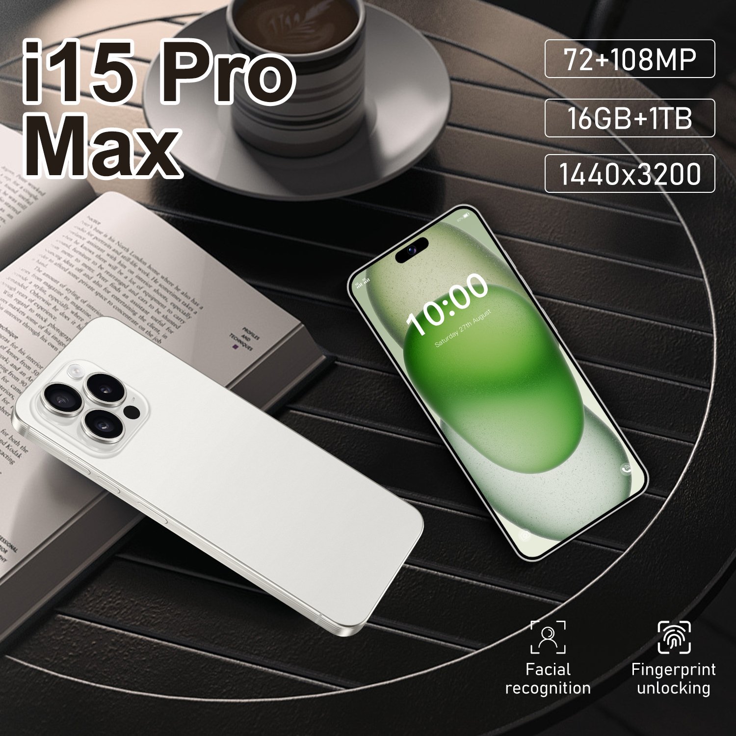 For Phone 15 Pro Max i15 14 13 16G 1T 5G Smartphone Cheap Telefono Inteligente Mobile Phone Low Price