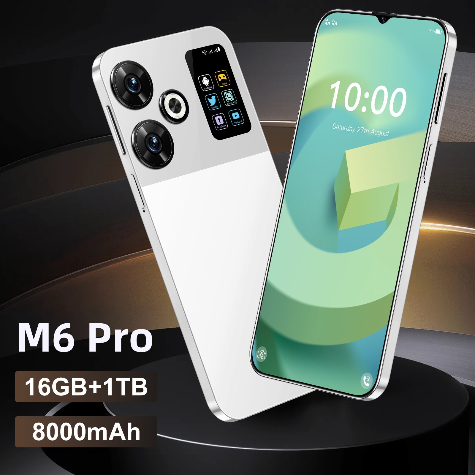 M6 Pro Gaming Smartphone - 16GB RAM 1TB ROM Cheap 4G/5G OEM Device