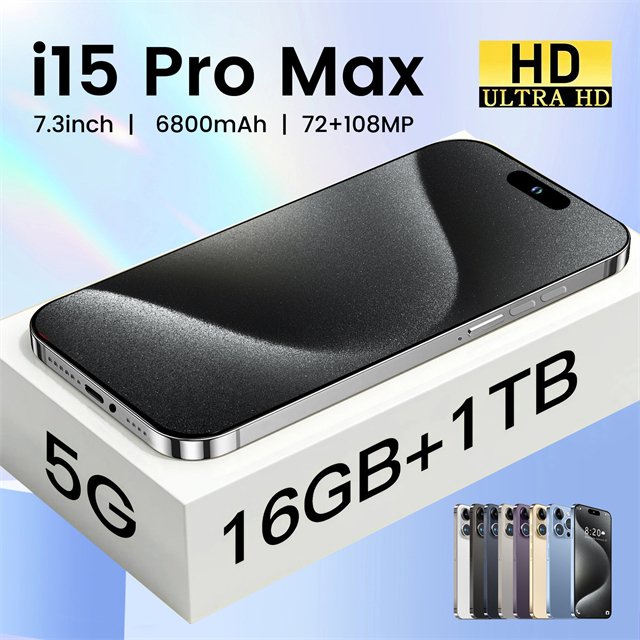 Hot Cheap Low Phone 8gb+512gb Unlock Full Display Android 13 Smart Mobile Phone 4G 5g Smartphone 15 Pro Max Original Cell Phone