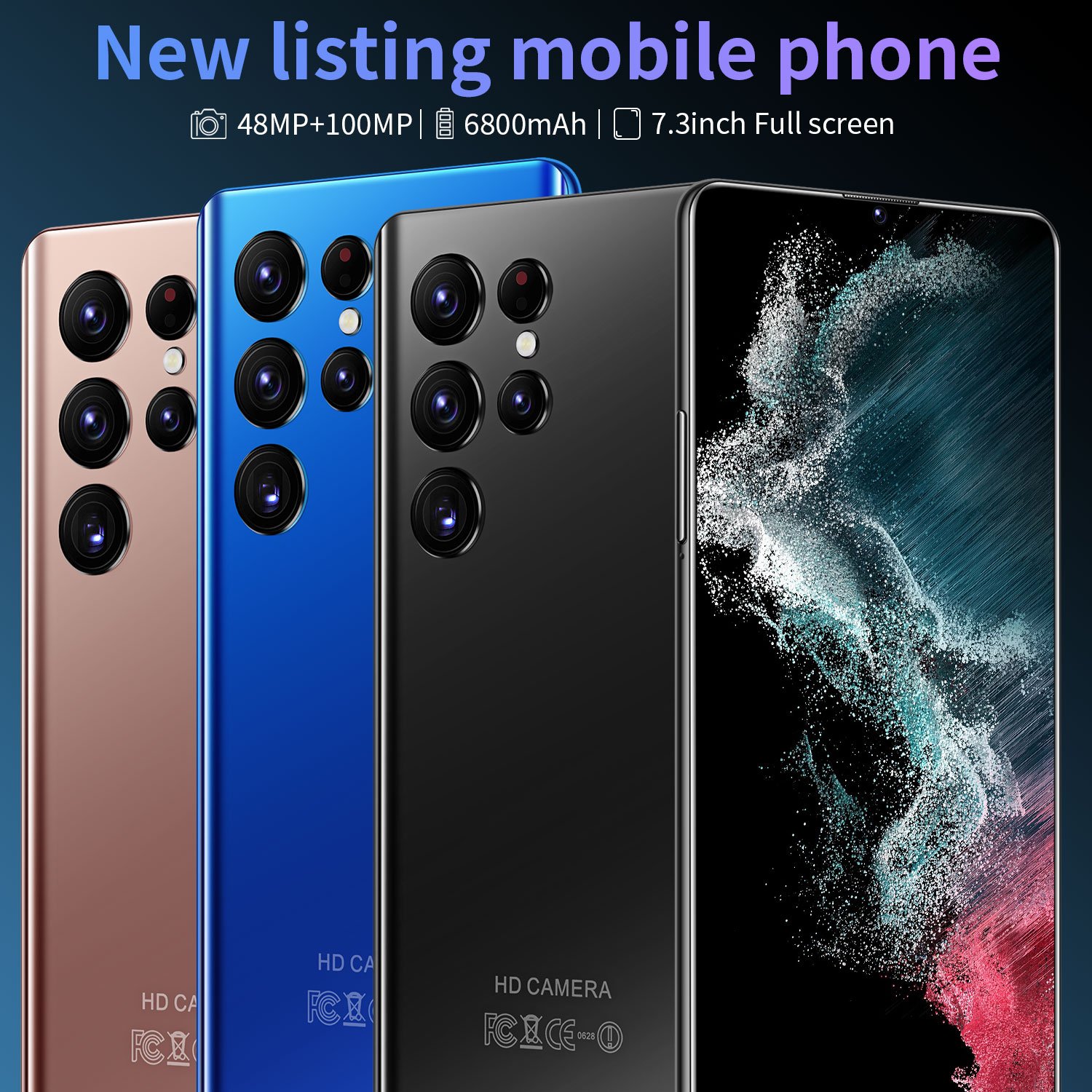 Hot Selling S23 ULTRA original 7.3 inch 16GB+1TB Tracking Cell Phone Smartphones Unlocked Gaming Android 14 5G Mobile Phones