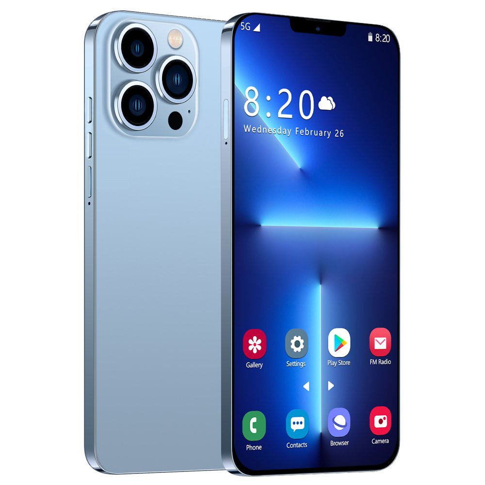 Wholesale Used i13 5G Smartphone Unlocked 13 Pro Max A+ 128GB HD Screen Shockproof Features for EU Cellular for Gaming Low Price