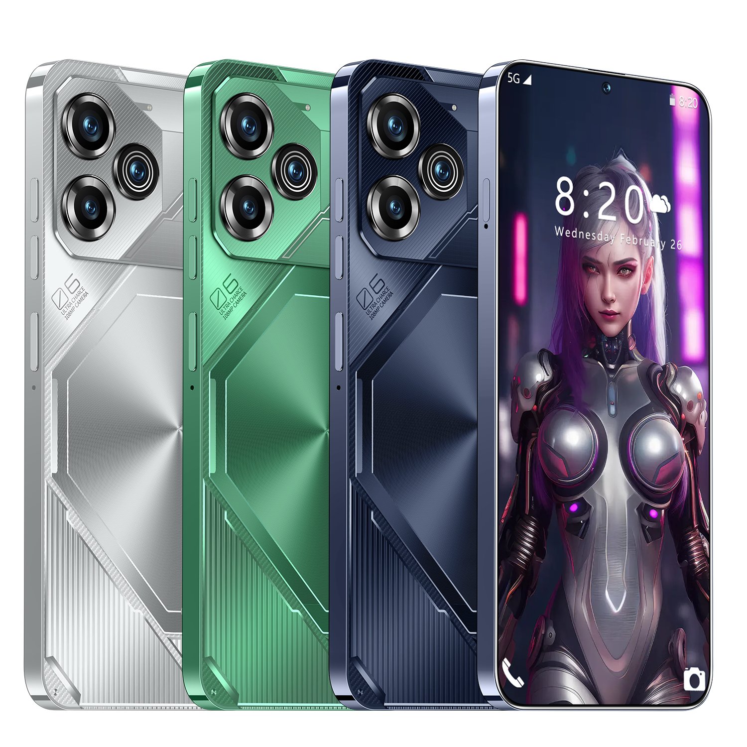Clone Telephone Global Version POVA6 Pro 16GB+1TB Smartphone 6.54 inch Android 13.0 mobile phone New Arrival