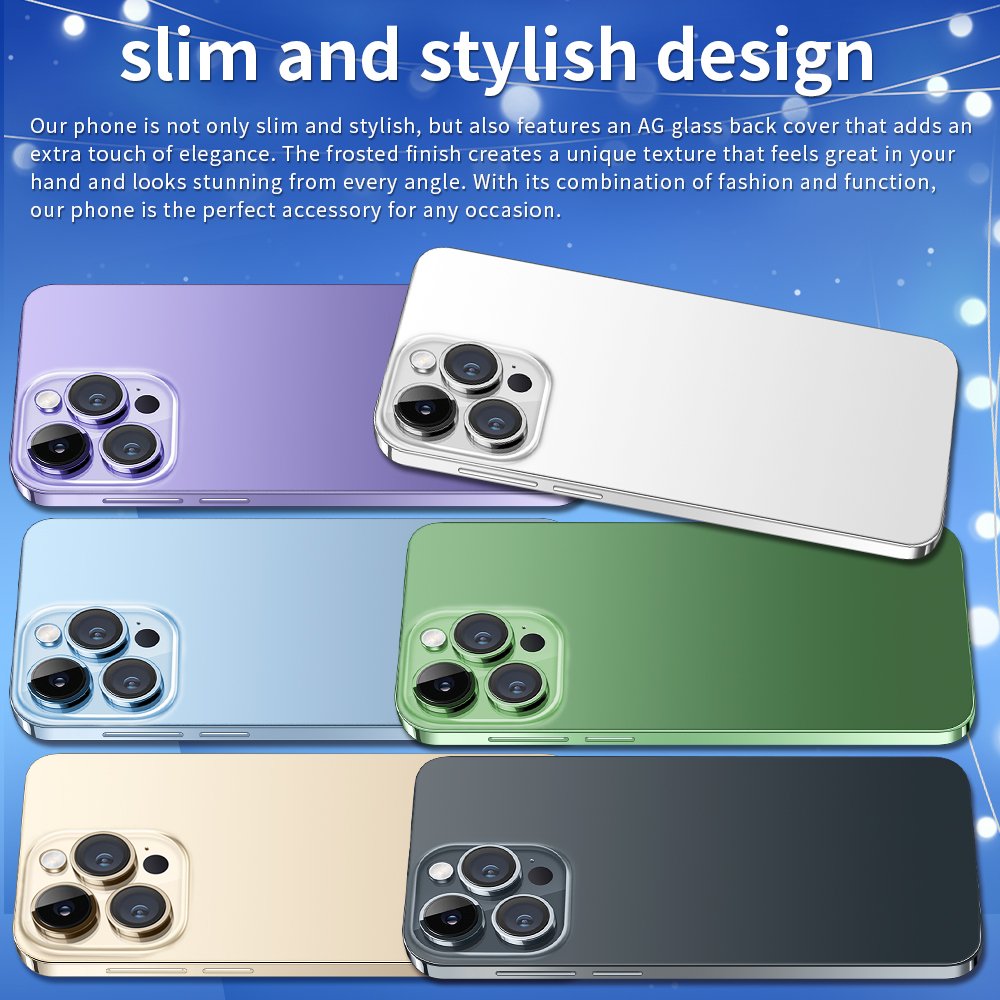 5g Dual Sim Card I 15 Phone 15 Pro Max 5g Smartphone Smart Phone AMOLED Vivo T3x 5g Phone 1511 Box Speaker Global Version 65W