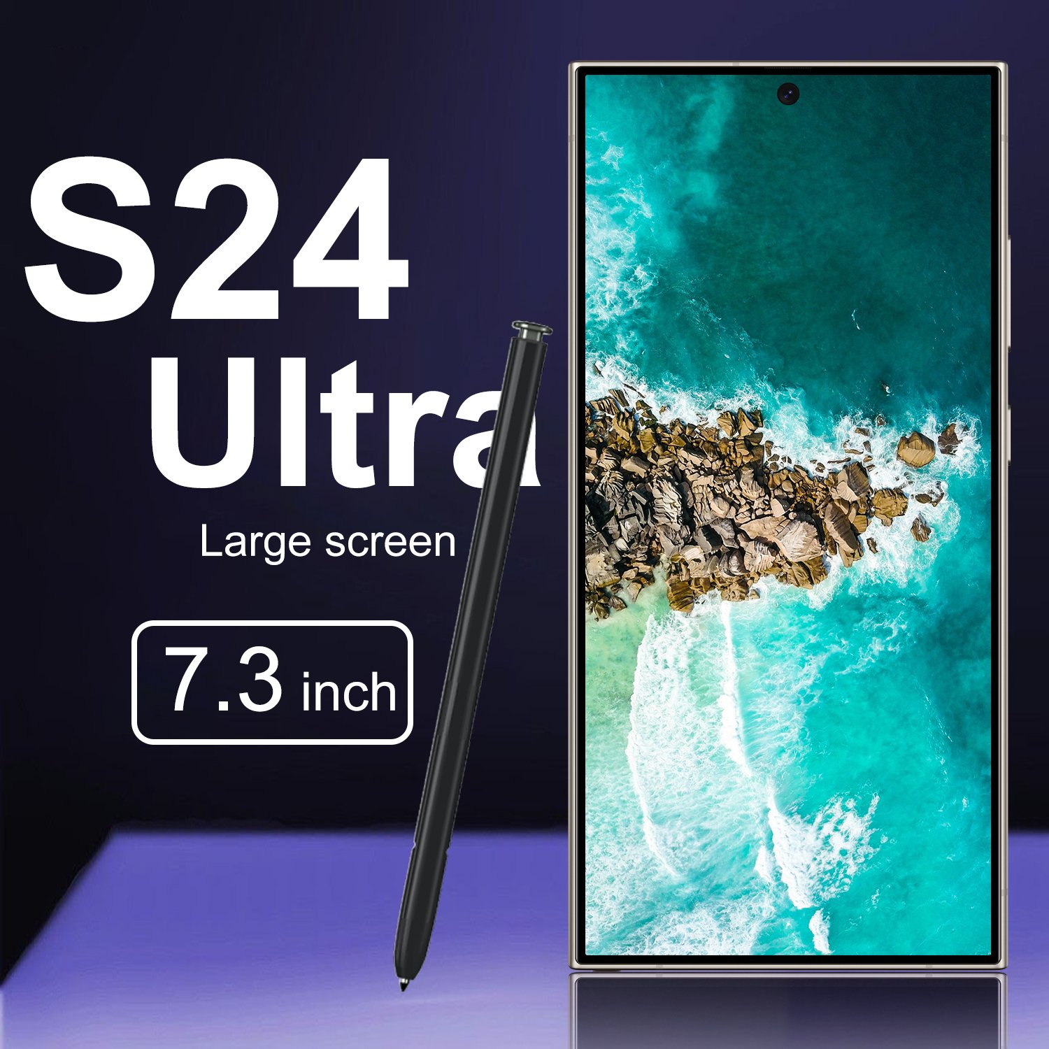 Wholesale s24 ultra Smartphone For s24 ultra 16GB+1TB 5G Dual SIM Cellphone Mobile Phone Quick Charge s24 ultra 5g smartphone