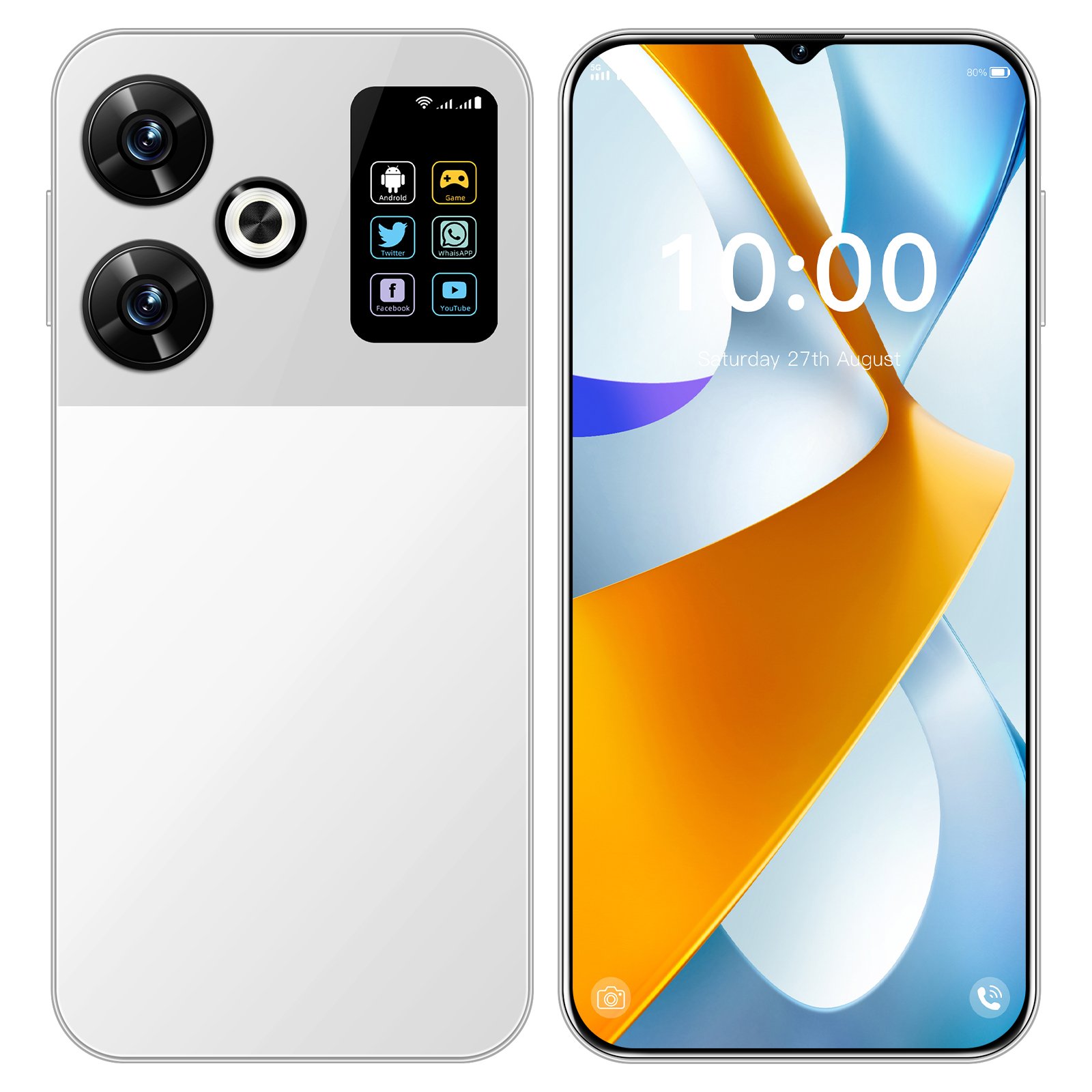 Top Sales M6 Pro - 16GB RAM 1TB Storage 7.3inch Display 10-Core Dual SIM Android mobile phone