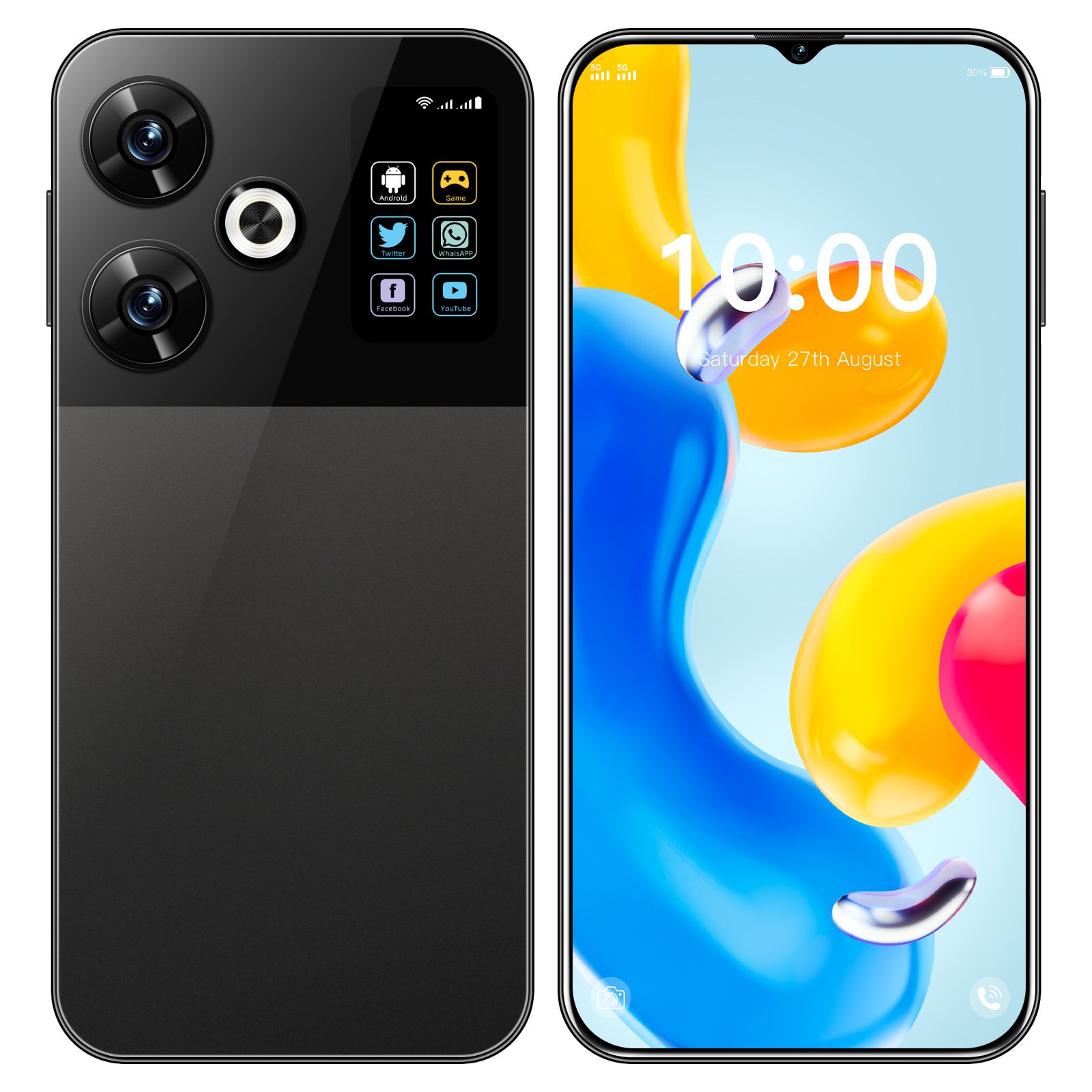 Top Sales M6 Pro - 16GB RAM 1TB Storage 7.3inch Display 10-Core Dual SIM Android mobile phone