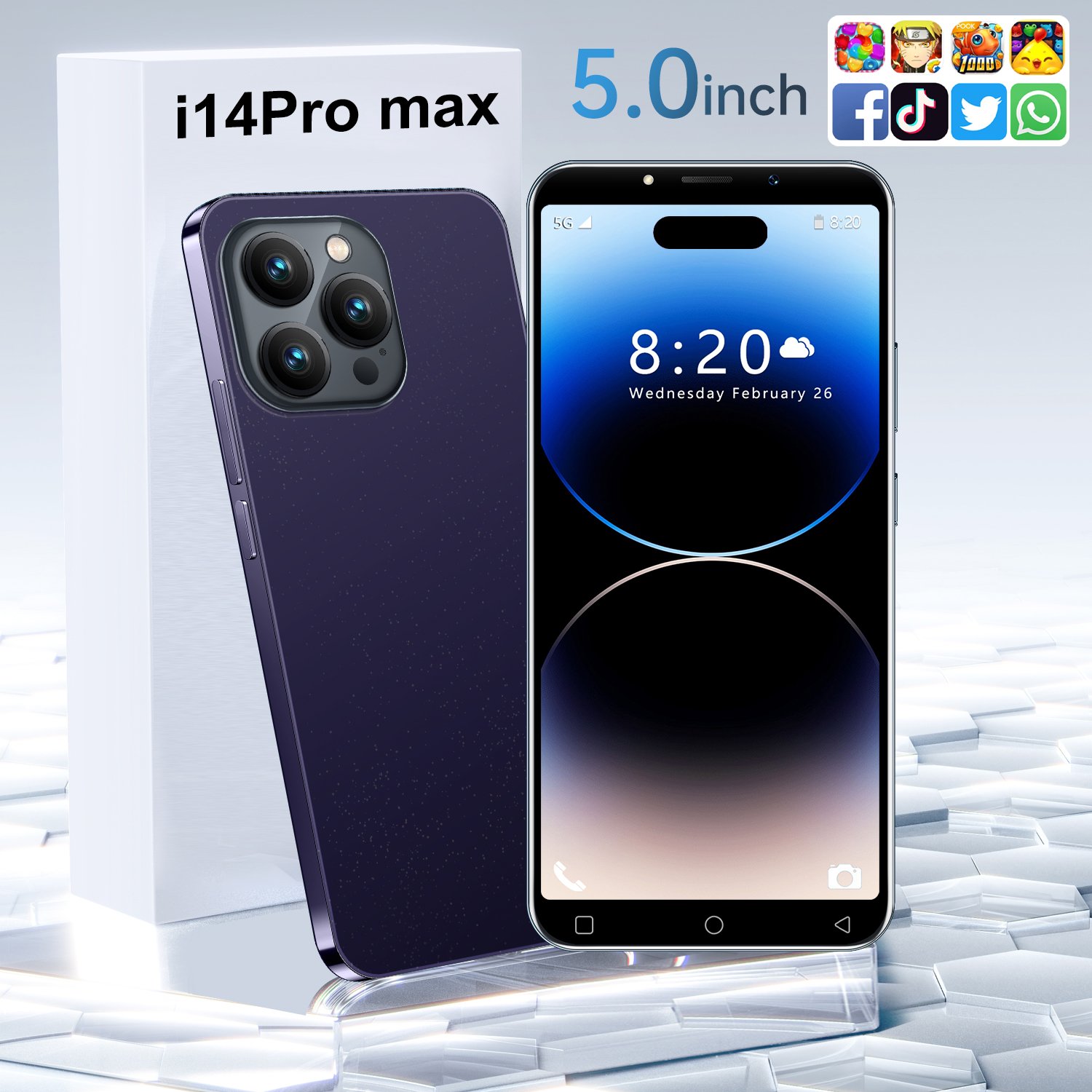 Markdown Sale price 14 pro max mobile phone 32MP+64MP 5G smartphone 6.7inch HD Full Screen New phoene 14 Ultra Phone