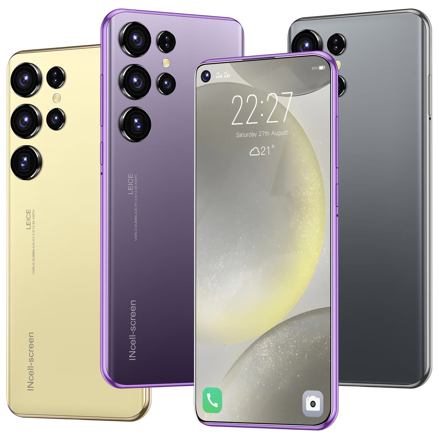 S24 Ultra Global Version Android Phone 2gb+16gb Decacore Cpu Original Unlocked 5g Gaming Cellphones Mobile Phone 5G Smartphone