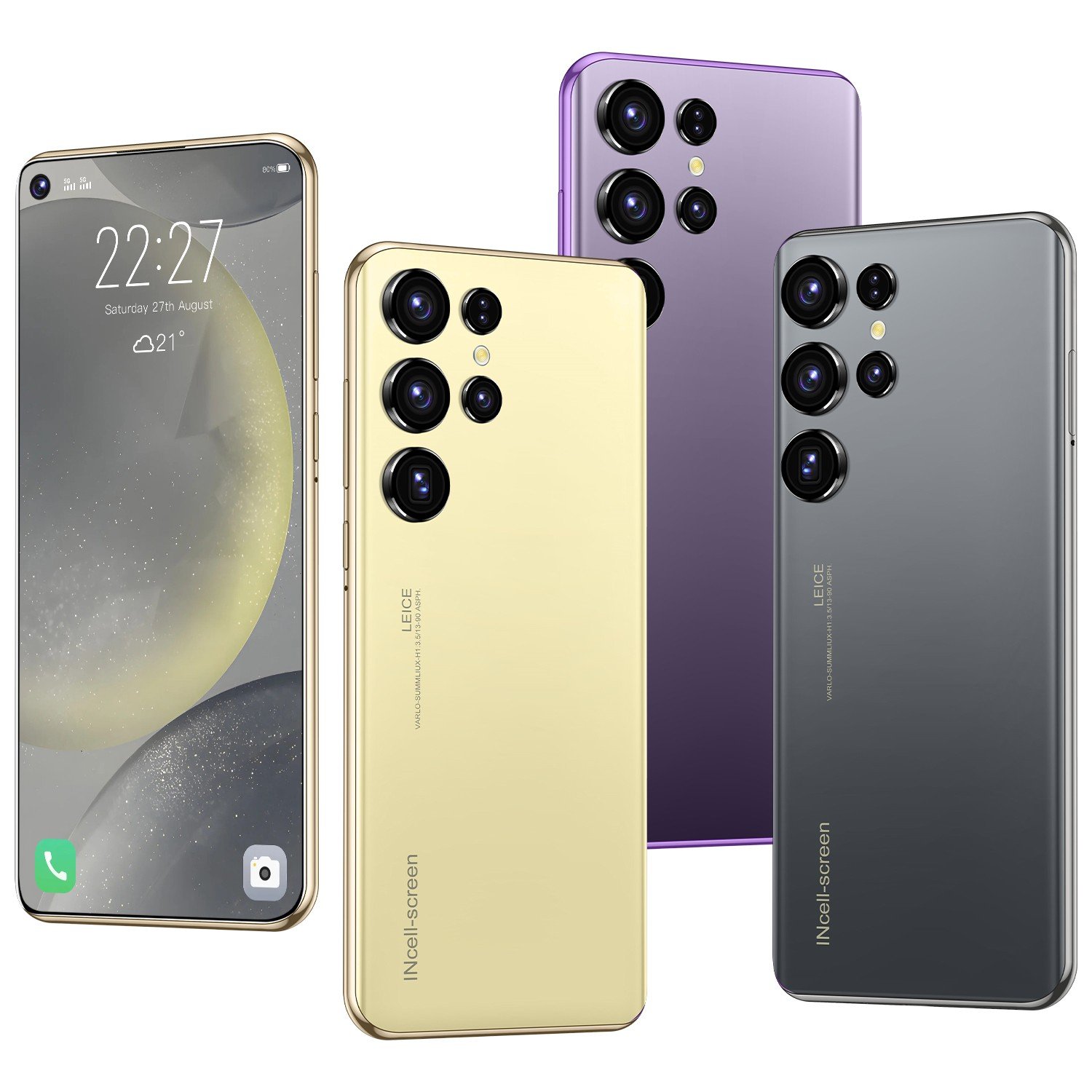 S24 Ultra Global Version Android Phone 2gb+16gb Decacore Cpu Original Unlocked 5g Gaming Cellphones Mobile Phone 5G Smartphone