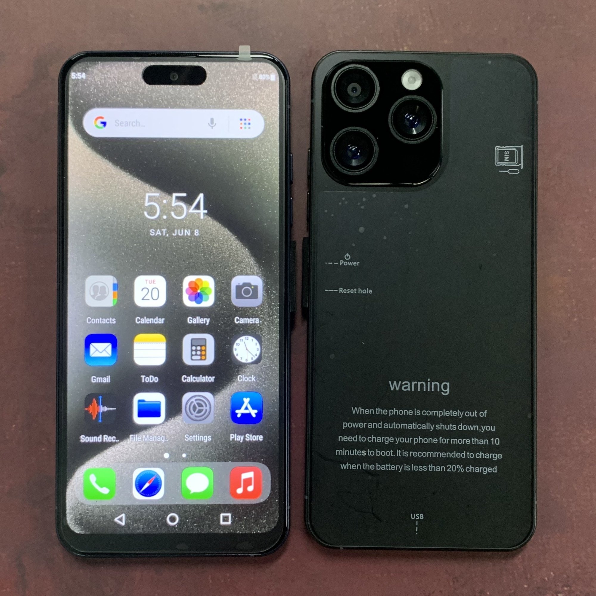 Global Version 15 Pro Max 5G Smartphone 7.3\" HD Screen Android 14 Dual SIM 12GB RAM 512GB ROM French LTE Mobile Smart Cell