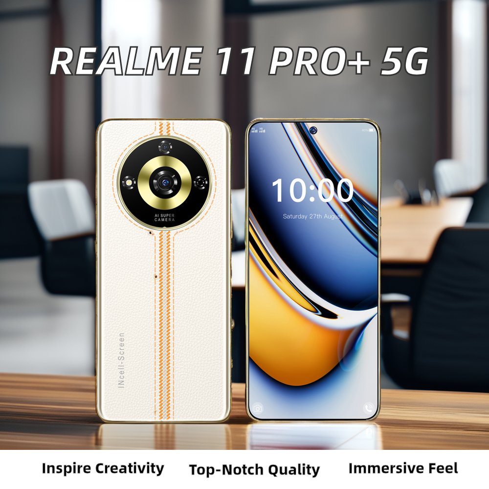 Hot Sale Realme 11 Pro+ Plus 5G Smartphone 12GB+256GB 200MP Camera 6.7 Inch Screen Fingerprint NFC IP68 Android 14 Gaming