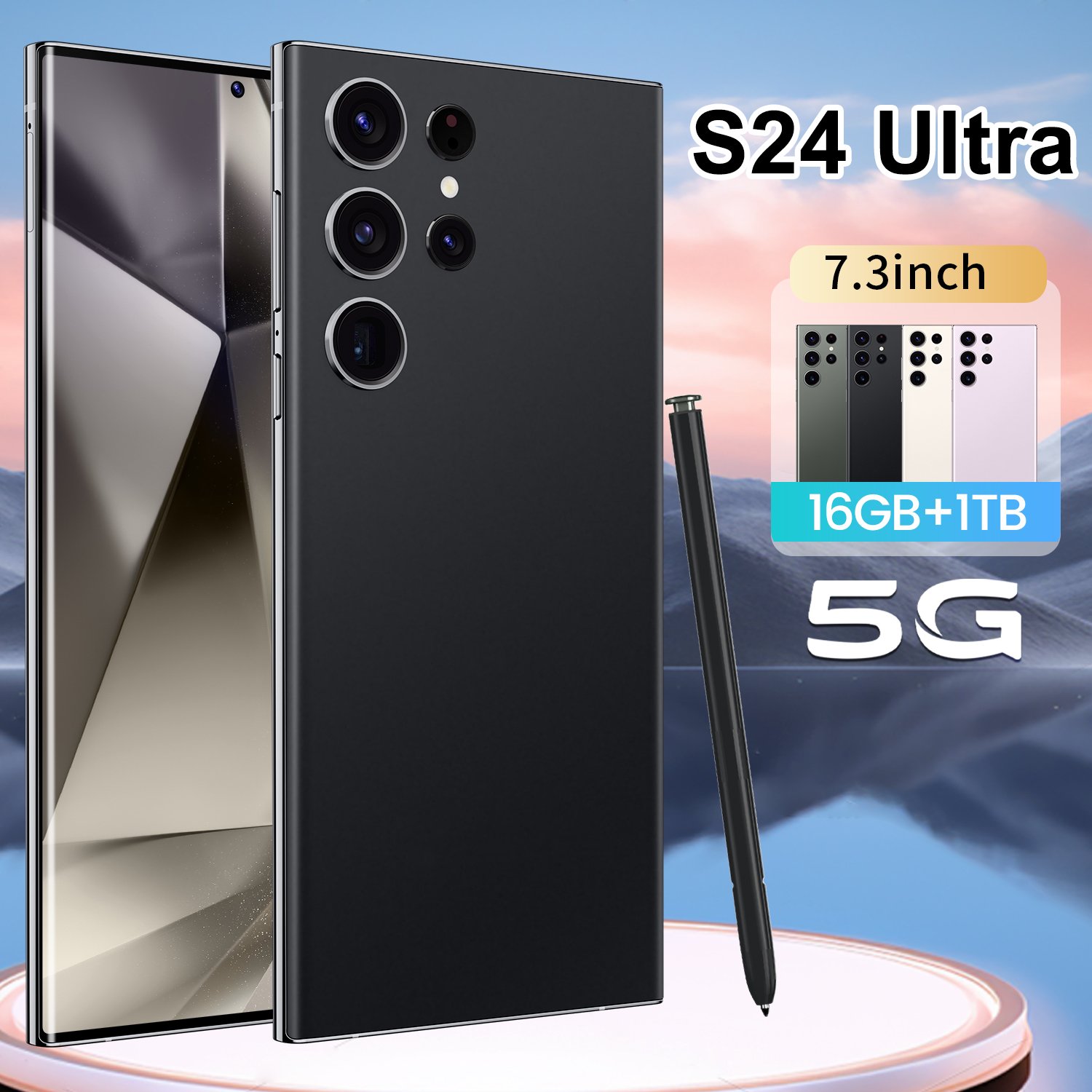 Hot Selling Cellphone S24+ ULTRA 16GB+1TB 7.3 Inch Phone original full Display Android 13.0 Mobilephone 4G&5G Smartphone