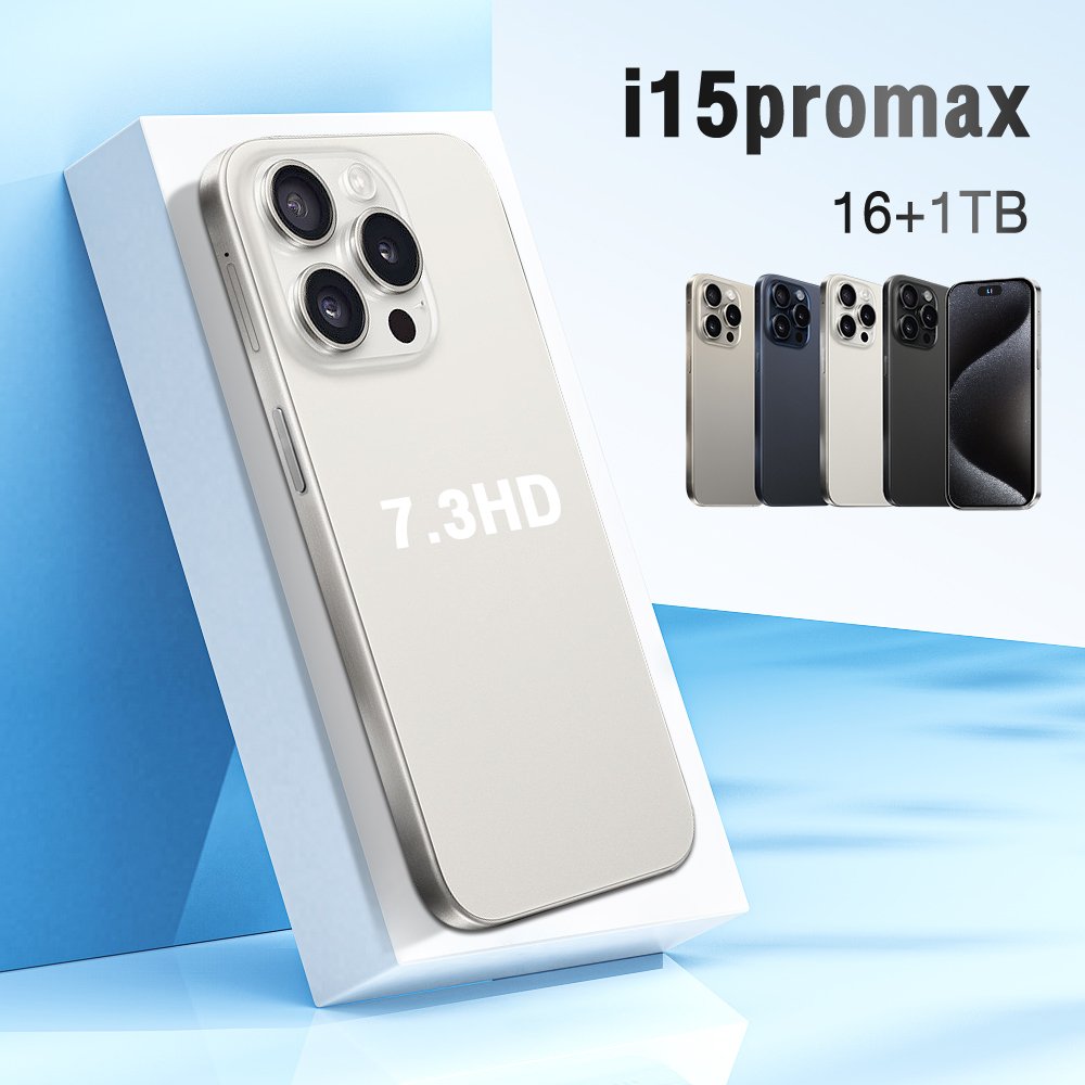 Premium Eight Core i15 Phone 15 Pro Max 5G Smartphone 16GB+1TB Storage