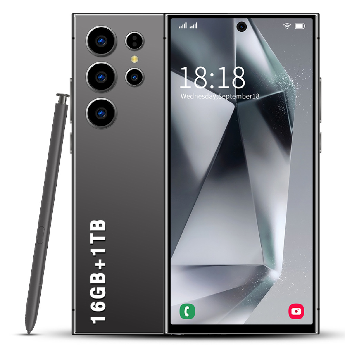 A FLASH SALE High Quality Smart Large Battery S24 Ultra 16+1TB 5G Android Pliable Android Smart Phones Big Screen Phone
