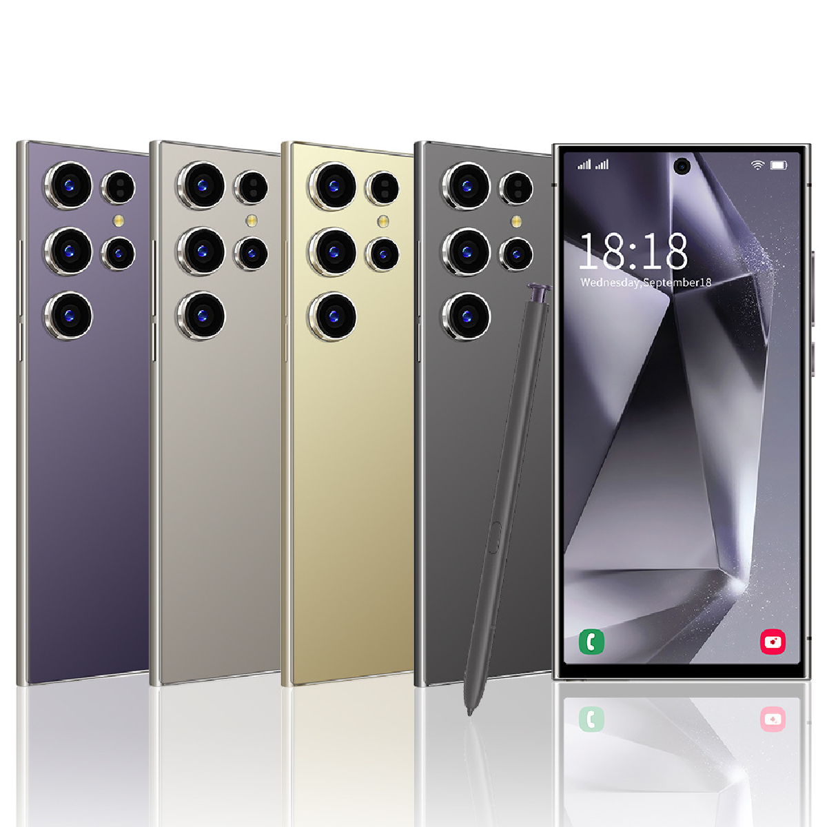 A FLASH SALE High Quality Smart Large Battery S24 Ultra 16+1TB 5G Android Pliable Android Smart Phones Big Screen Phone