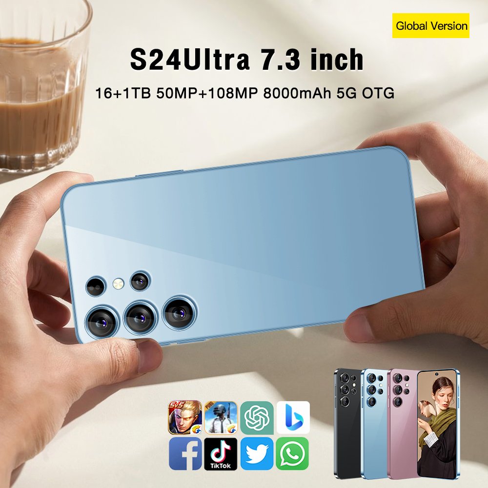 Original phones S24 ultra Smartphones For s24 ultra 5G Dual SIM Cellphone Mobile Phone s24 ultra 5g smartphone