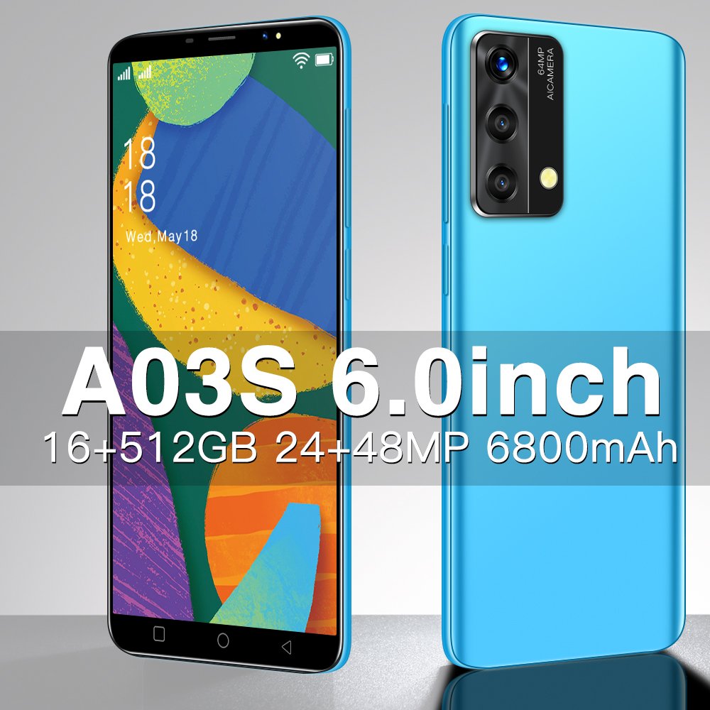 Cheap Brand-new A03S unlock 5G Smartphone 6.3 Inch Android GSM mobile phones Global Version cell phone