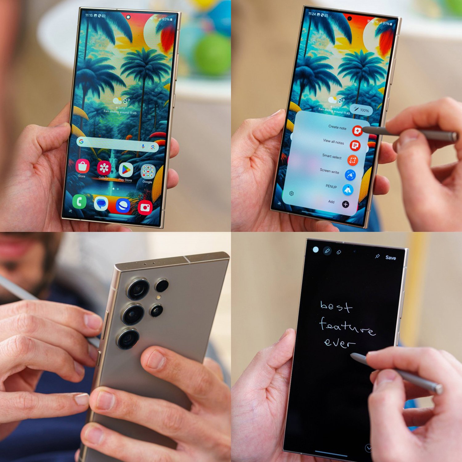 High Quality GalaxS S24 Ultra 5G 7.3 Inch Original Mobile Phone 16GB+1TB Large Memory Smart Phone Camera Gaming