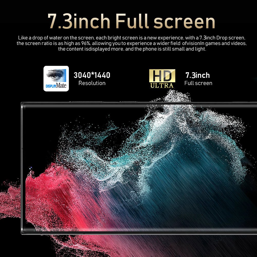 2023 Original Android S23 Ultra SmartPhone 16+1TB Mobile Phone Cell Gaming Phone 5G smartphone 3G&4G smartphone