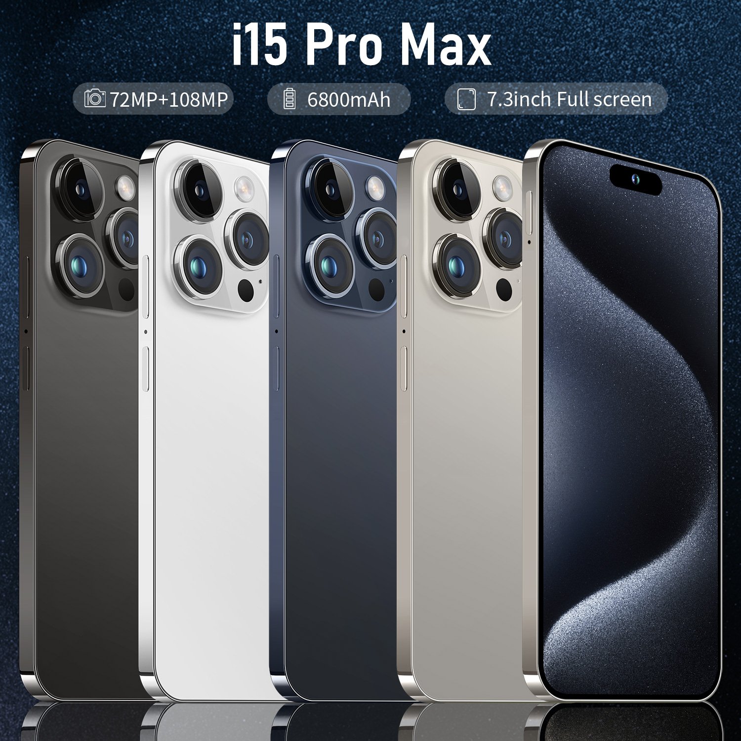I for Phone 15 Pro Max Telefone Cell Cheap Mobile Phone 5G Smartphone Gaming Android Smartphone Feature Phone Original LED OEM