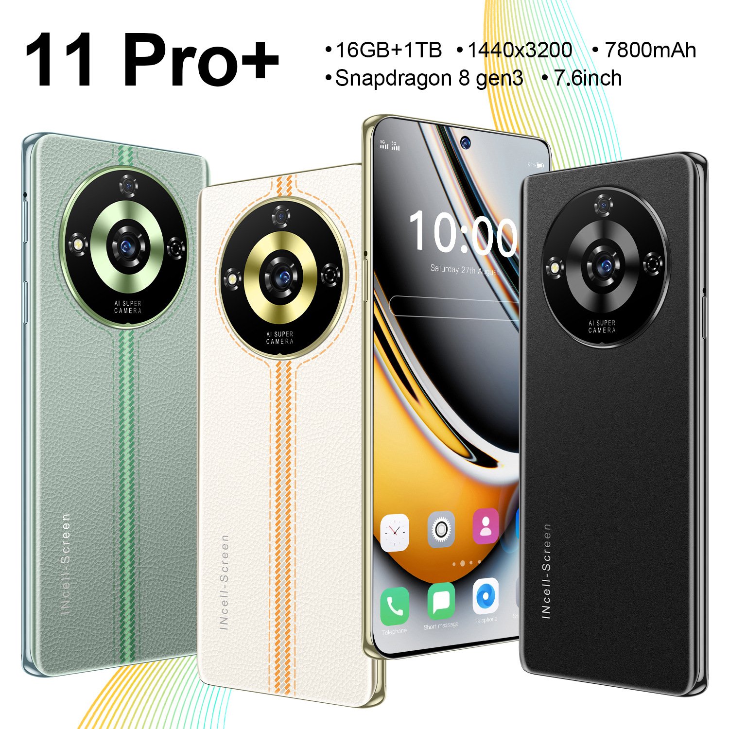 Hot Sale Realme 11 Pro+ Plus 5G Smartphone with 6.7 Inch Screen 200MP Camera Fingerprint & NFC IP68 Android 14 for Gaming