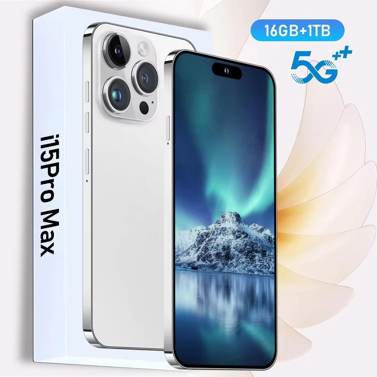 Phone 15 pro max 12GB+512GB Smartphone 5g Smartphone 6.7inch Screen Dual Sim Card I 15 phone 15 Pro Max 5g De Smartphones 64MP